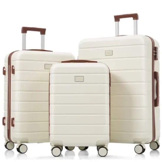 KTMBDW 3-Piece Set (20", 24", 28"), Hardshell Suitcases With Wheels, With Scratch-Resistant Surface, Four Multi-directional Wheels image {11}