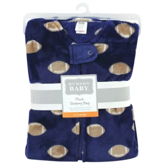 Hudson Baby Infant Boy Plush Sleeveless Sleeping Bag, Sack, Blanket, Football image {1}