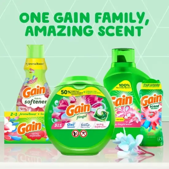 Gain Liquid Laundry Detergent - Spring Daydream - 144oz image {6}