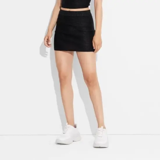Women's Sweater Mini Skirt - Wild Fable&trade; Black image {1}