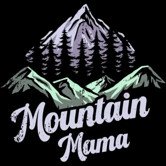Women's Design By Humans Mountain Mama Camping Adventure Mom By Flowerr Racerback Tank Top image {1}
