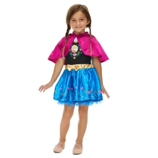 Disney Frozen Anna Fur Costume Short Sleeve Dress Princess Anna  image {7}