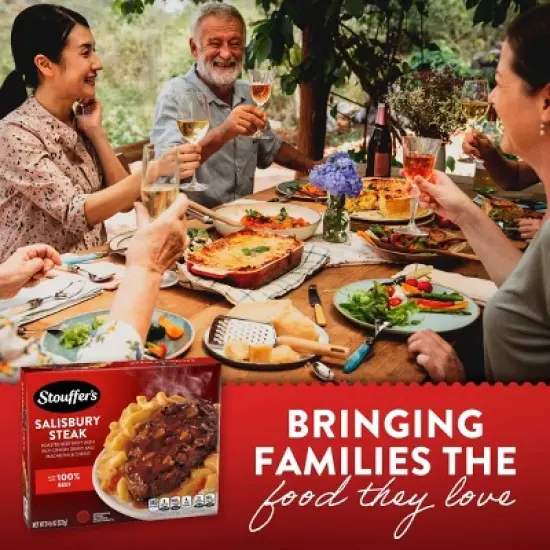Stouffer's Salisbury Steak with Mac and Cheese Frozen Meal - 9.625oz image {3}
