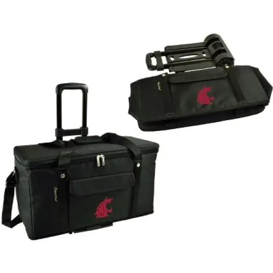 NCAA Washington State Cougars  Folding Soft Sided  Rolling Cooler -64 Cans image {6}