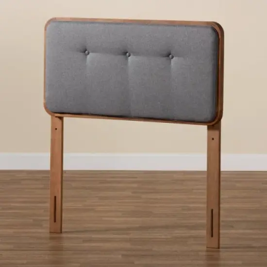 Twin Palina Upholstered and Wood Headboard - Baxton Studio image {3}