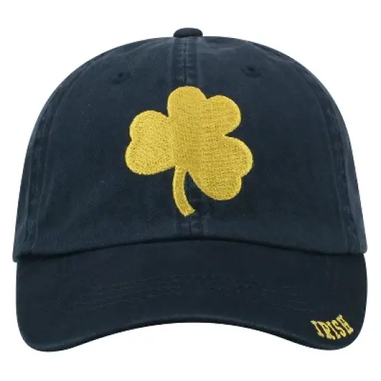 NCAA Notre Dame Fighting Irish Captain Unstructured Washed Cotton Hat: Adjustable Adult Sizing image {2}