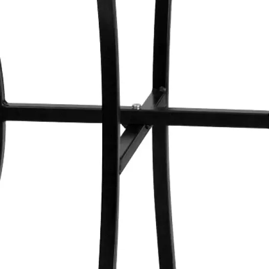 Emma and Oliver Commercial Grade 28" Square Colorful Metal Garden Patio Table image {4}