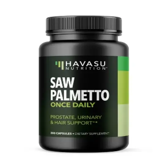 Saw Palmetto Capsules, Prostate Supplement for Men, Reduce Balding & Hair Thinning, DHT Blocker, Havasu Nutrition image {6}