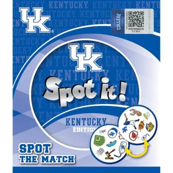 MasterPieces Officially Licensed NCAA Kentucky Wildcats Spot It Game for Kids and Adults image {1}