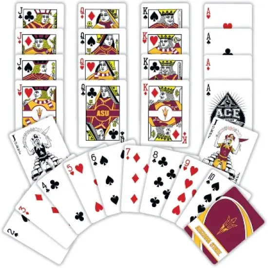 MasterPieces Officially Licensed NCAA Arizona State Sun Devils Playing Cards - 54 Card Deck for Adults image {2}