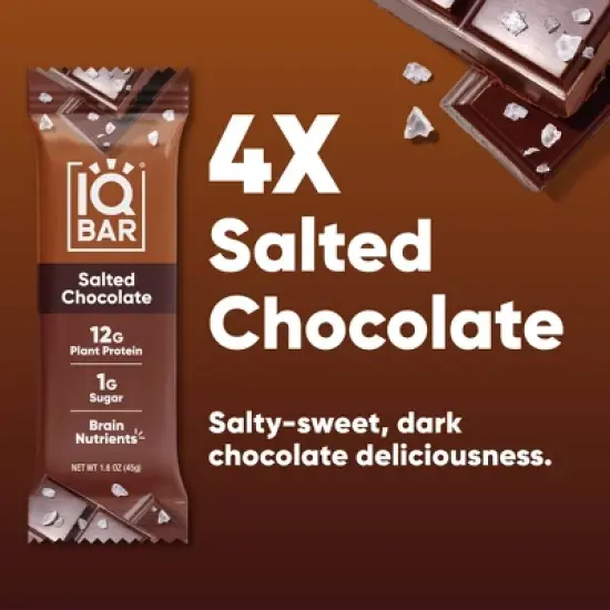 IQBAR Salted Chocolate Protein Bars - 6.4oz/4ct image {2}