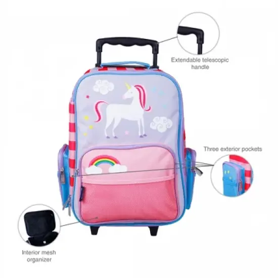Wildkin Kids Rolling Suitcase image {5}