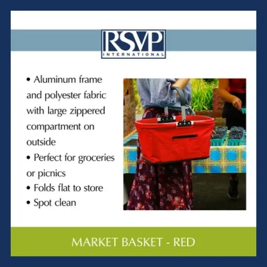Rsvp Market Basket - Red image {8}
