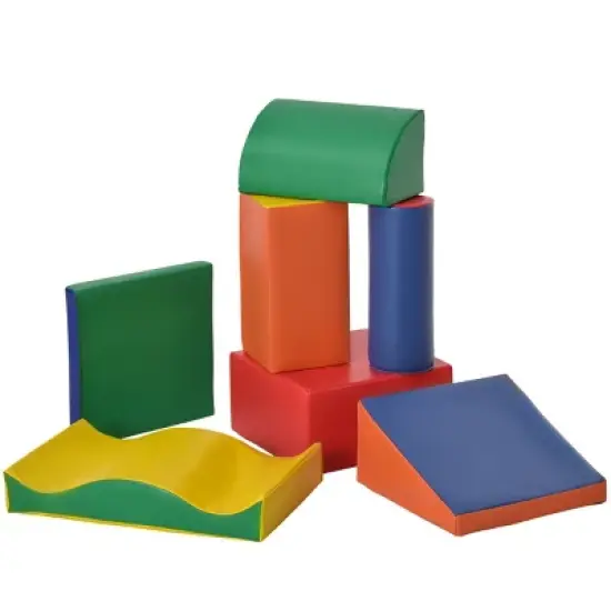 Baofuwish 7-Piece Soft Play Block Set Kids Climb & Crawl Gym, Foam Stacking & Building Toys, Non-Toxic Educational Activity Set image {4}