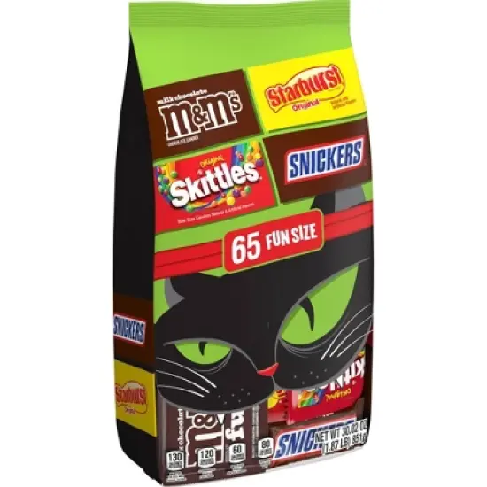 Mars - M&M's, Snickers, Starburst, Skittles, Milky Way Halloween Candy Chocolate Fruity Variety Bag - 30.02oz/65ct image {1}