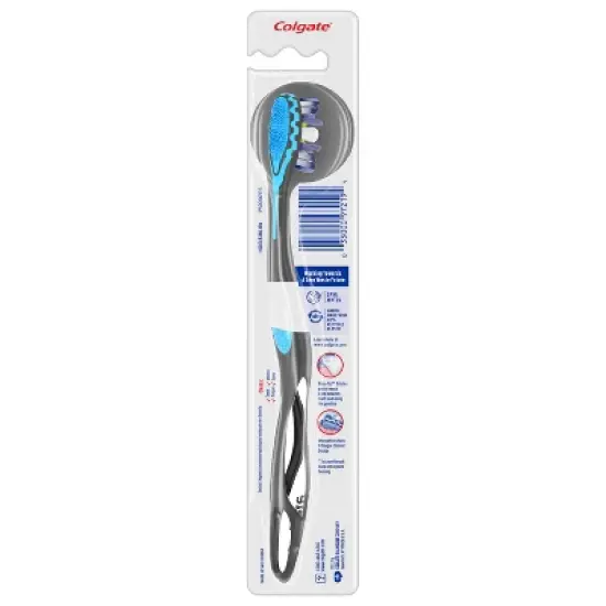 Colgate 360 Advanced Floss-Tip Manual Toothbrush - Medium image {6}