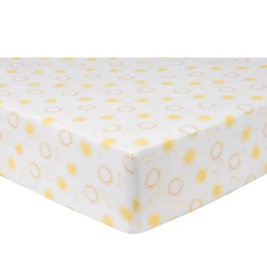 Sammy & Lou Butterflies and Sunshine Microfiber Crib Sheet - 2pk image {2}