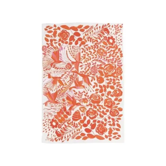 carol & frank Hummingbird Floral Printed Kitchen Towel image {6}