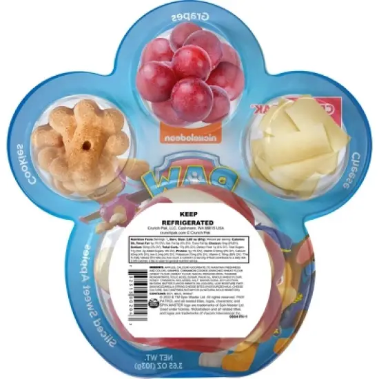 PAW Patrol Apple Cheese Grape Cookies Crunch Pak - 3.65oz image {1}