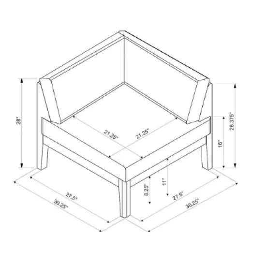 Summerlyn Corner Chair - Linon image {10}