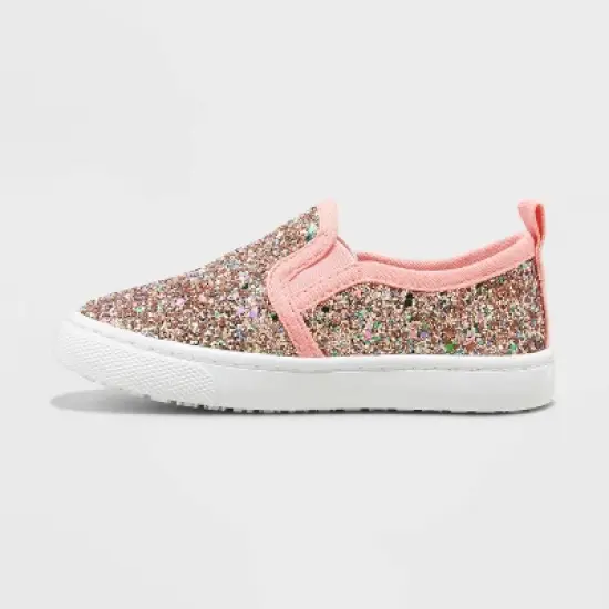Toddler Girls' Madigan Slip-On Glitter Sneakers - Cat & Jack&trade; image {1}