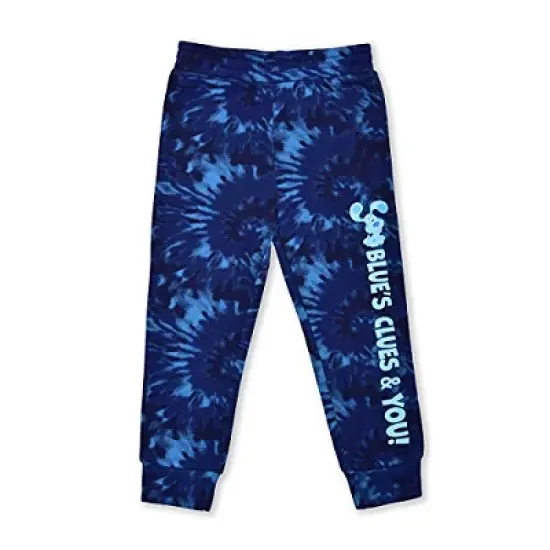 Nickelodeon Boy's 2-Pack Blue's Clues & You! Tie Dye Graphic Pullover Sweatshirt and Jogger Pants Set for toddler image {1}