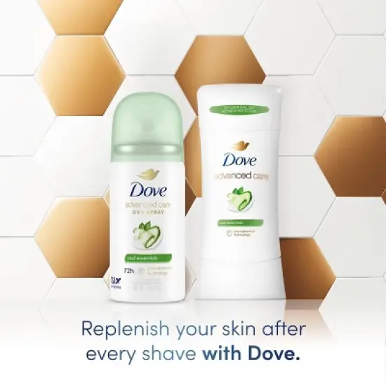 Dove Beauty Mini Advanced Care Cool Essentials Antiperspirant & Deodorant Dry Spray - Travel Size - 1oz image {6}