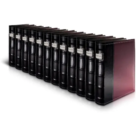 Bellagio-Italia CD/DVD Storage Binder - Black - Leather - 144-Disc Capacity image {10}