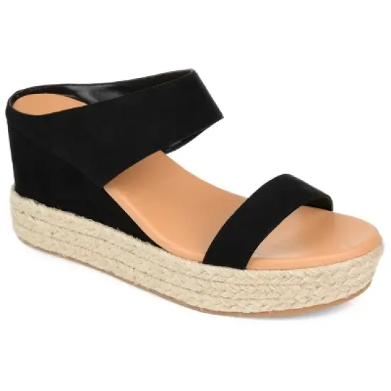Journee Collection Womens Alissa Tru Comfort Foam Wedge Heel Espadrille Sandals image {9}