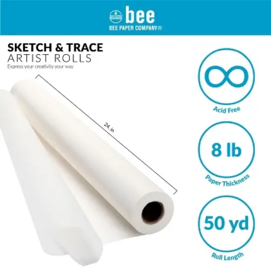 Bee Paper - Sketch and Trace Roll - White image {13}