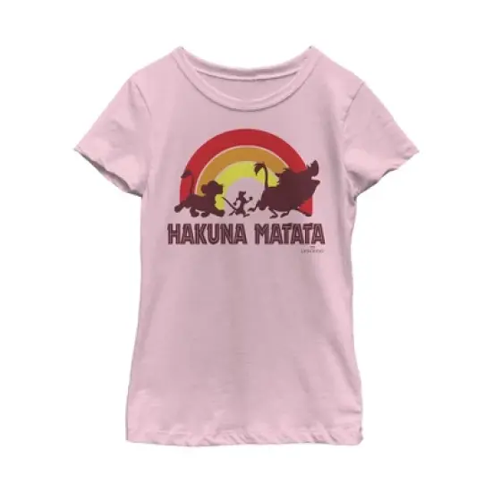 Girl's Lion King Hakuna Matata Rainbow T-Shirt image {3}