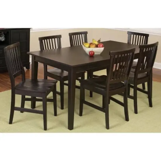 7pc Arts & Crafts Dining Set Black - Homestyles image {3}