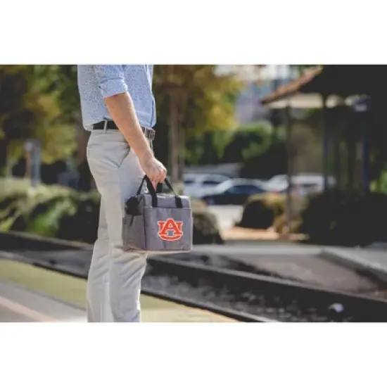 NCAA Auburn Tigers On The Go Lunch Cooler - Gray image {2}