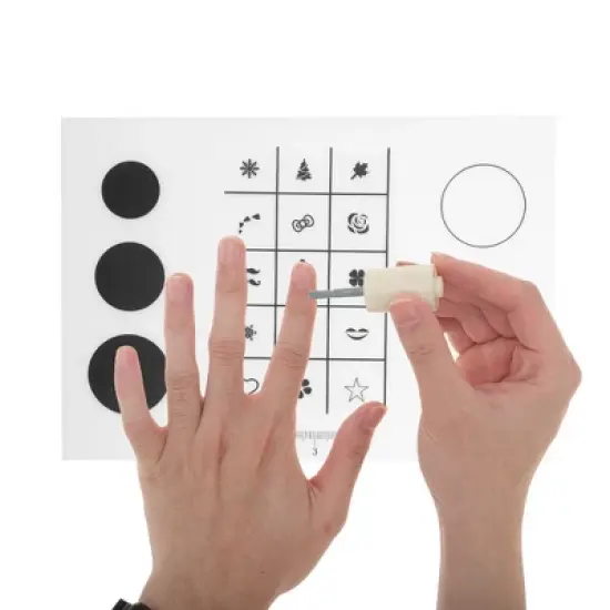 Unique Bargains Reusable Nail Art Stamping Mat 2 Pcs image {4}