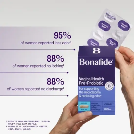 Bonafide Clairvee Vaginal Probiotic Capsules - 15 Day Supply - 15ct image {2}