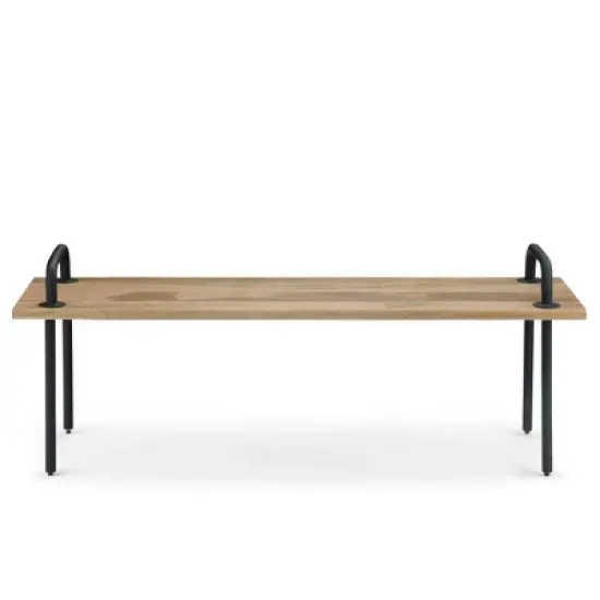 55" Sera Entryway Bench Natural - WyndenHall image {8}