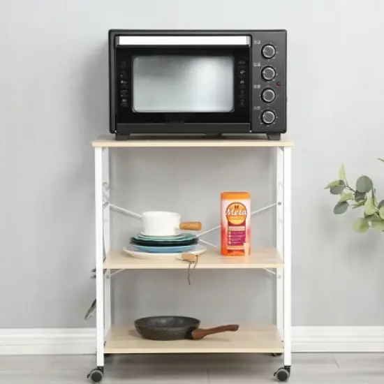 Somdot Baker's Rack Kitchen Utility Storage Microwave Stand image {4}