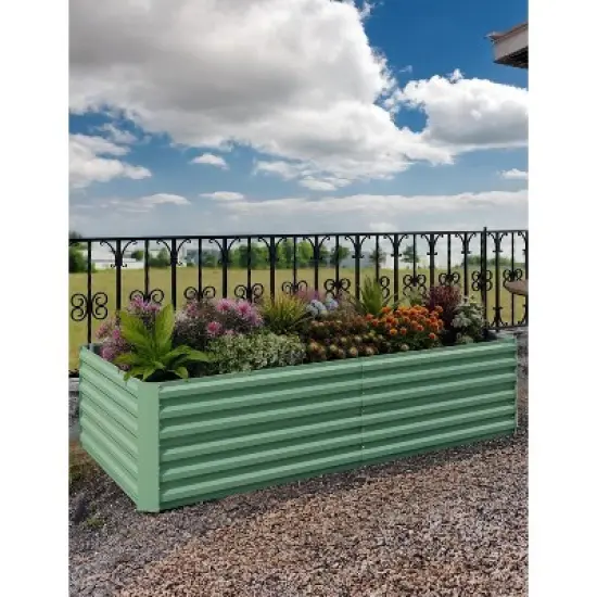 Rectangular Raised Garden Bed (2-Pack) &uml;C Double Your Gardening Potential with Ergonomic Steel Planters image {8}