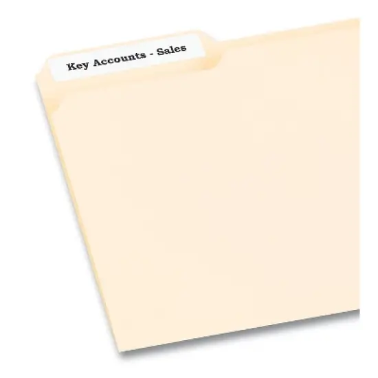 Pres-A-Ply Laser File Folder Labels 2/3 x 3 7/16 White 1500/Box 30632 image {1}
