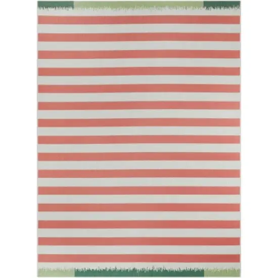 Preppy Stripes Outdoor Rug Coral - Project 62&trade; image {4}