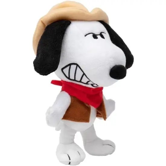 JINX Inc. The Snoopy Show 7.5 Inch Plush | Cowboy Snoopy image {1}