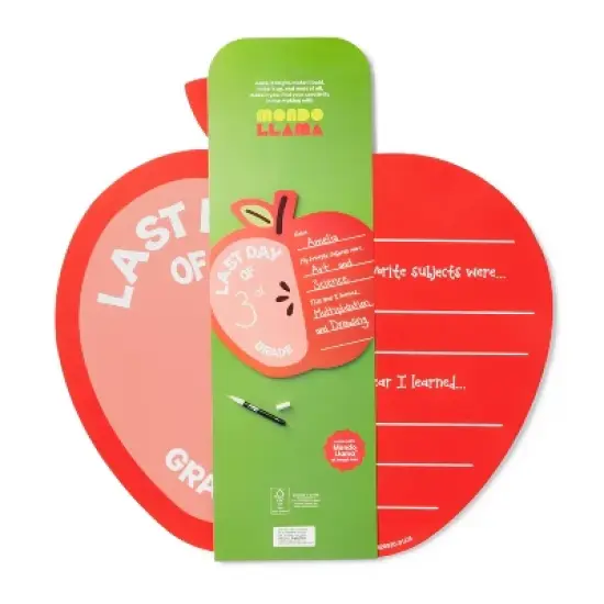 Apple First Day of School Chalk Marker Sign - Mondo Llama&trade; image {2}