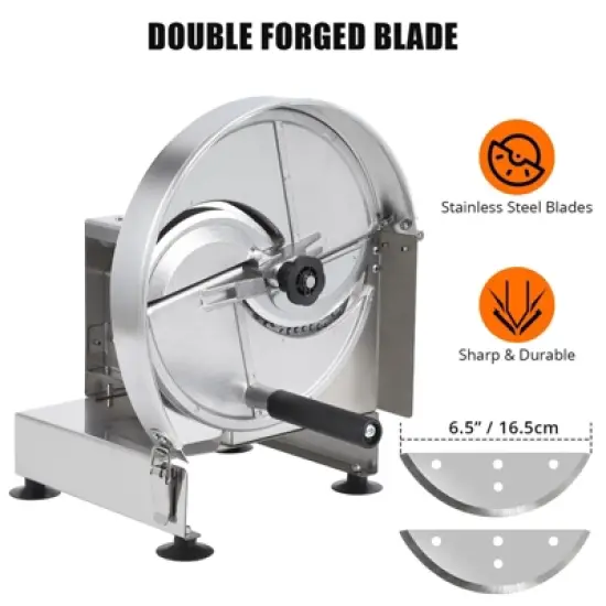 Commercial Vegetable Slicer Manual Potato Tomato Slicing Machine Onion Slicer Stainless Steel Vegetable Cutter Fruit Slicer image {5}