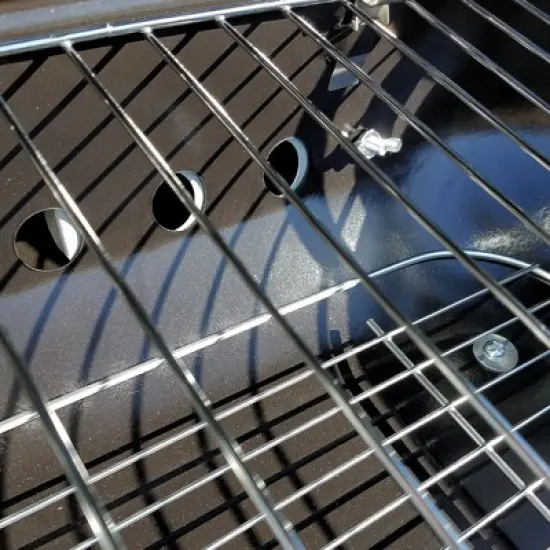 Catari 18" BBQ Grill - Black - Wood Handle - Carbon Steel - GBX image {4}