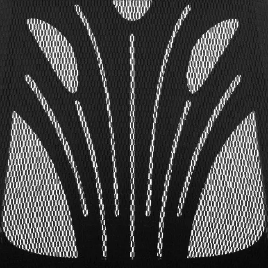 Flash Furniture Mid-Back Designer Black Mesh Swivel Task Office Chair with Open Arms image {9}