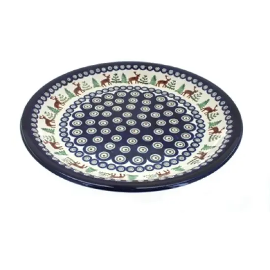 Blue Rose Polish Pottery Zaklady Dinner Plate image {11}