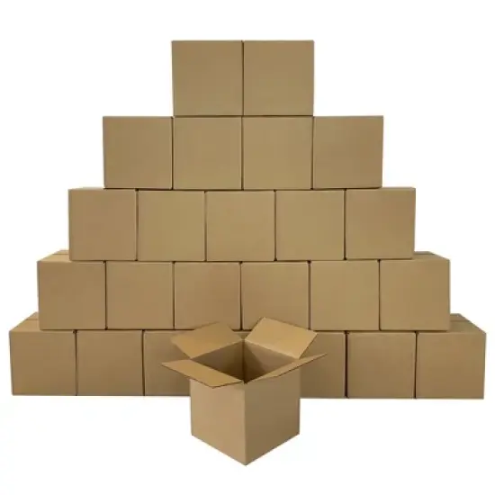UOFFICE Pack of 25 Corrugated Boxes 16" x 16" x 16" Cube Boxes For Shipping image {11}
