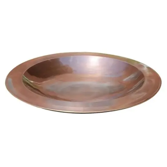 3" Large Brass Classic Birdbath: Antique Copper, Weather-Resistant - Achla Designs image {3}