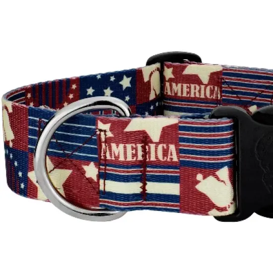 Country Brook Petz HossFit Jr Wide Deluxe Dog Collar - Americana Collection image {5}