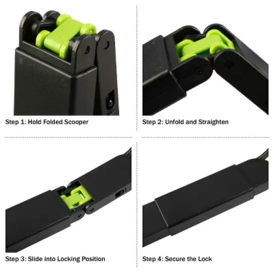 PETMAKER Foldable Pet Pooper Scooper, Green image {3}